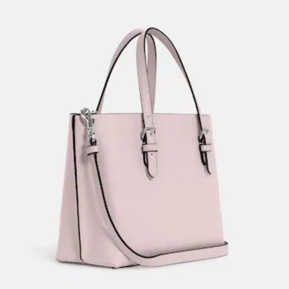 Coach Mollie Tote 25 In Ice Pink & Silver - New With Tag- Reemoly - Picture 14 of 16